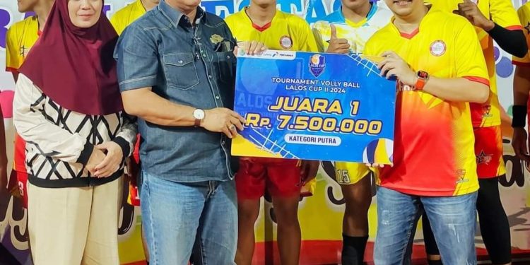 Bupati Tolitoli Tutup Turnamen Bola Voli Lalos Cup II 2024